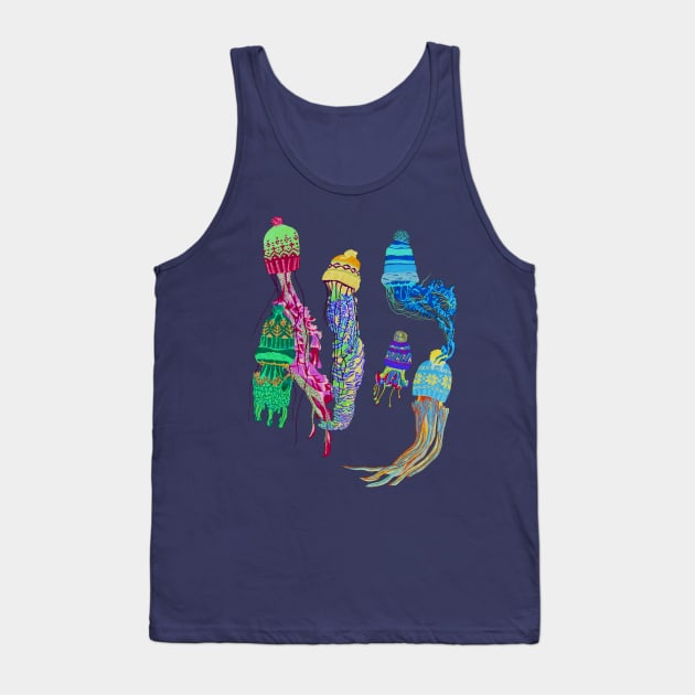 Winter Jellyfish 2 Tank Top by RaLiz